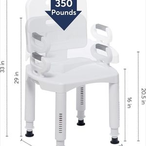 Shower chair with back